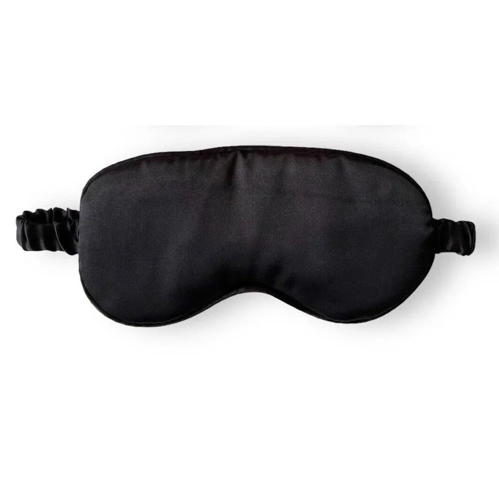 Set Of 3 Floral 35” X 35” Scarf With Black Sleep Mask And Small Black Scrunchie